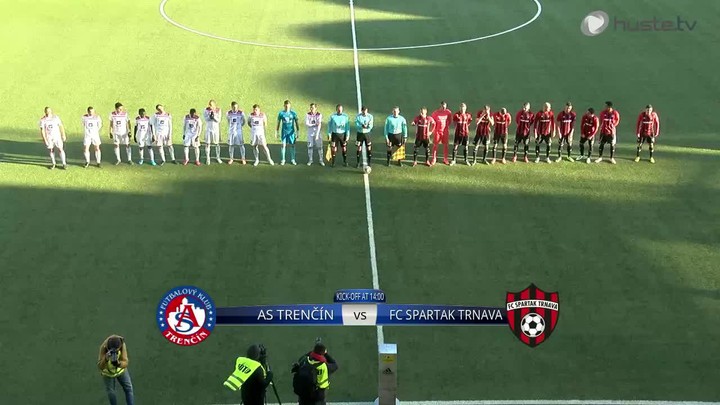 AS Trenčín - FC Spartak Trnava 1:0, strelec sa červenal